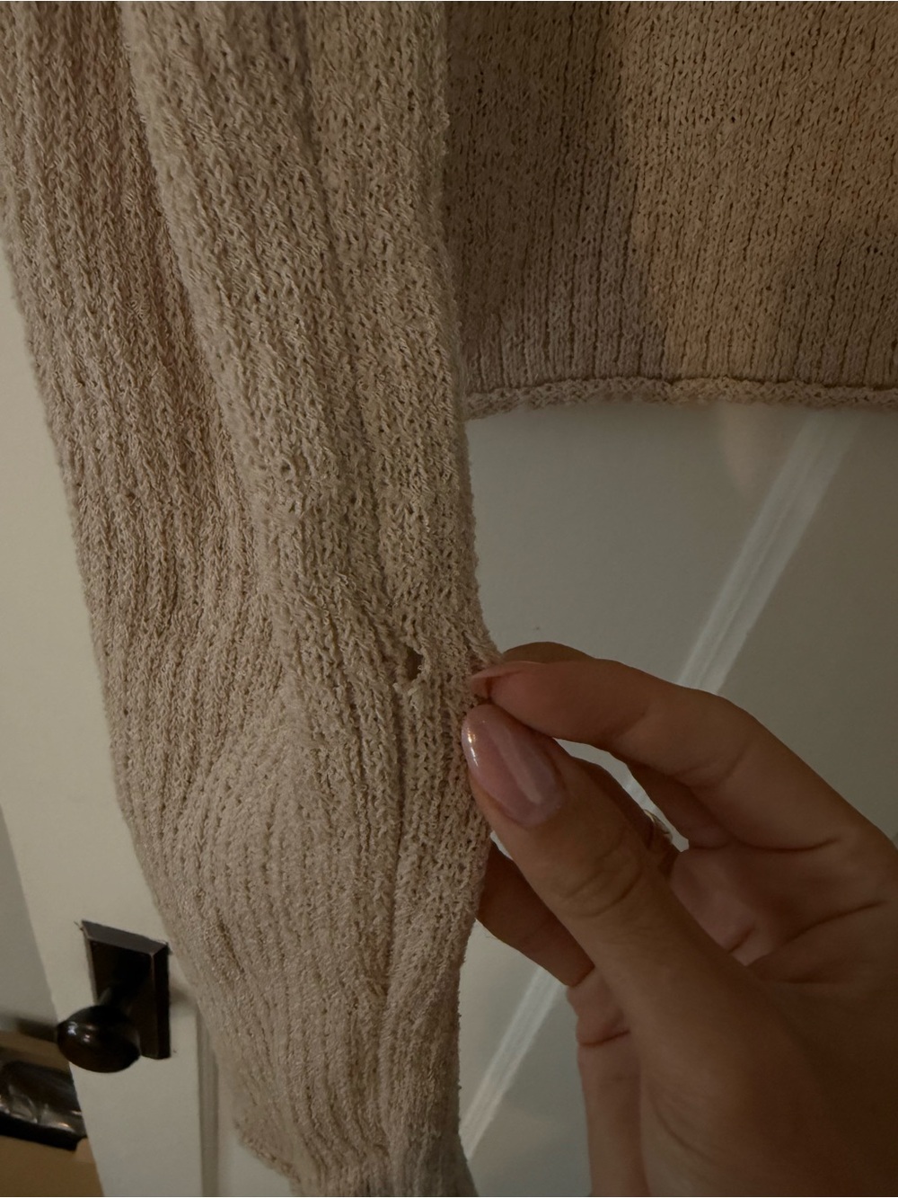 H&M Beige Ribbed Button-Up Cardigan - Picture 5 of 5